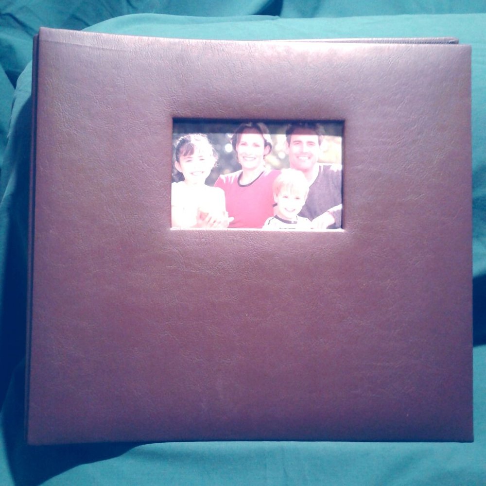 Very Nice Scrapbook Album, Brown Faux Leather